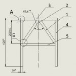 Сборочный чертеж металлоконструкции в SolidWorks